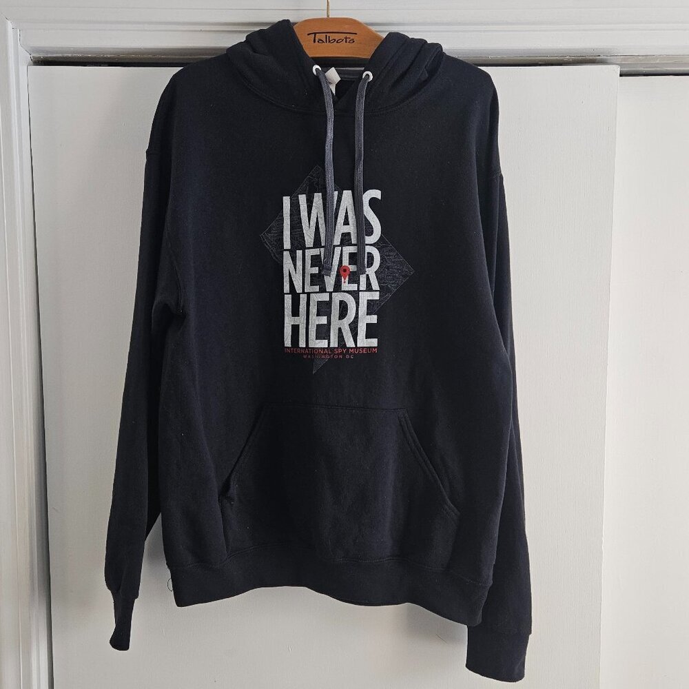 International Spy Museum Medium Black Hoodie Sweatshirt - Picture 2 of 6